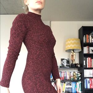 COTTON ON Red Ribbed Dress